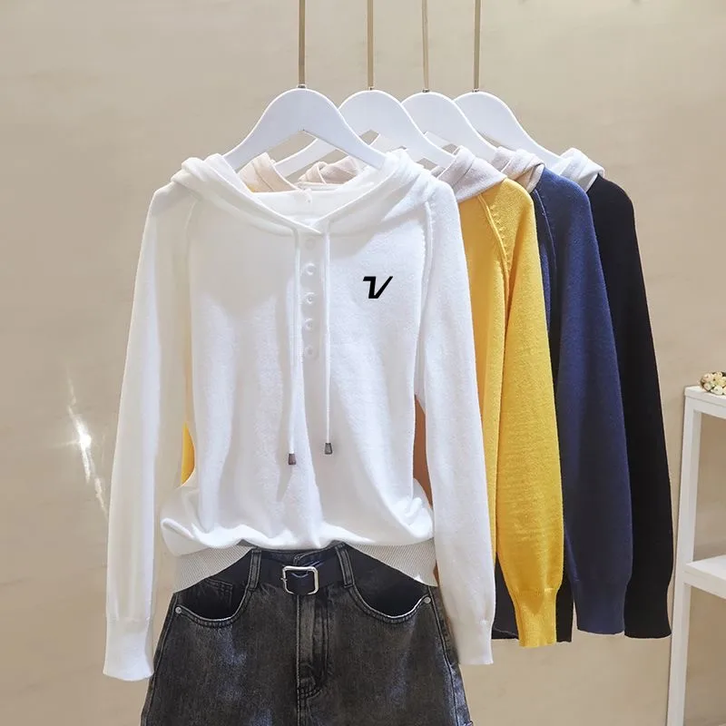 골프용품 Luxury Brand Golf Knit Women Golf Wear Autumn New Sweater Fashion Hooded Cultivate Oneself Top Women Clothes