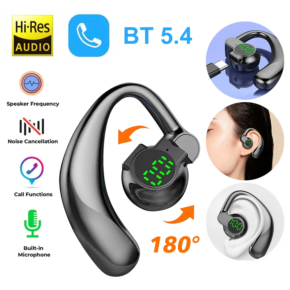 Wireless Bluetooth Headset with Long Battery Life and Noise Reduction Technology