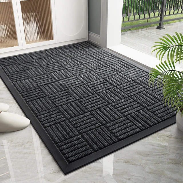 Front Door Mat Indoor And Outdoor Doormat Waterproof Anti-Slip Floor Mat  Imitation Coconut Rug Household And Commercial Carpet - AliExpress