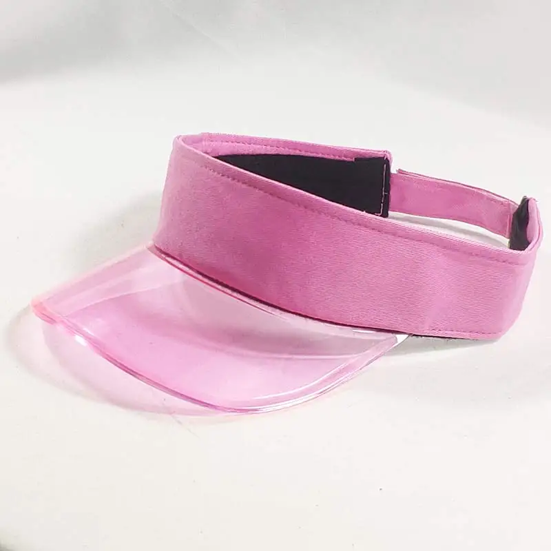 Summer Plastic Visor Cap Tennis Beach 