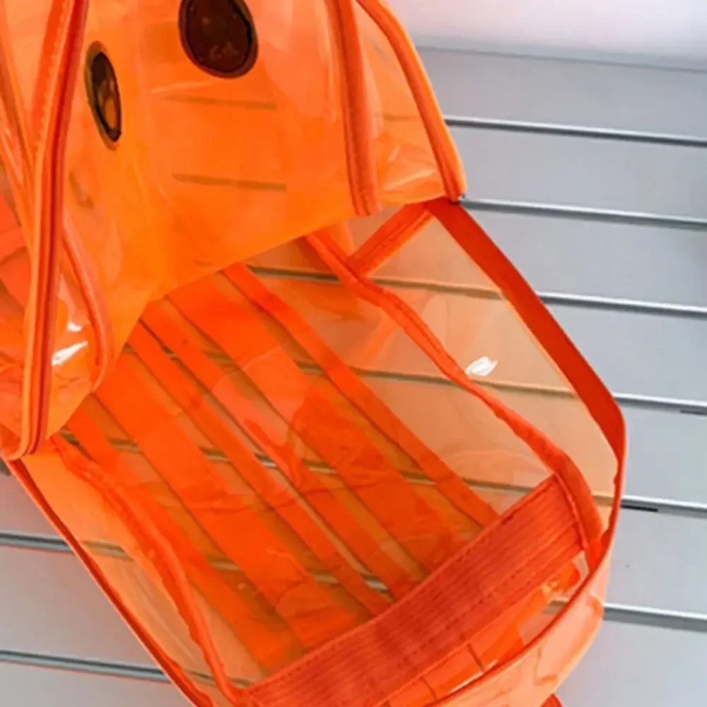 PVC Transparent Backpack for Boys and Girls