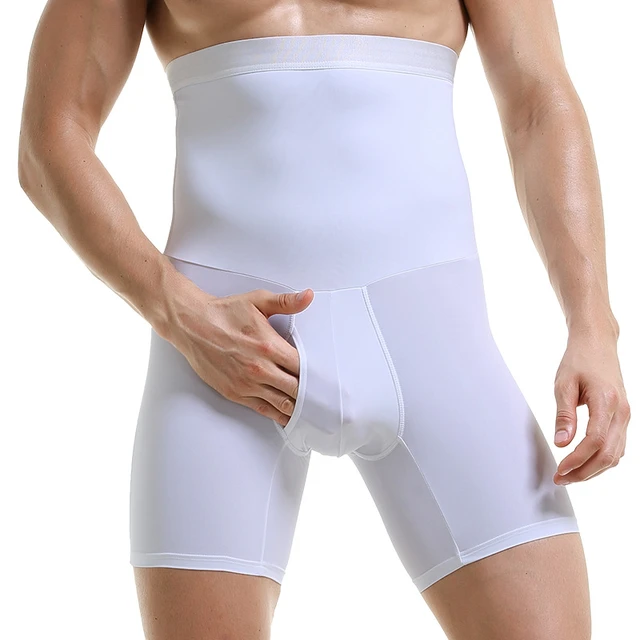 Fajas Colombianas Para Hombre, faja de compresión de cintura alta, ropa  interior, pantalones cortos - AliExpress