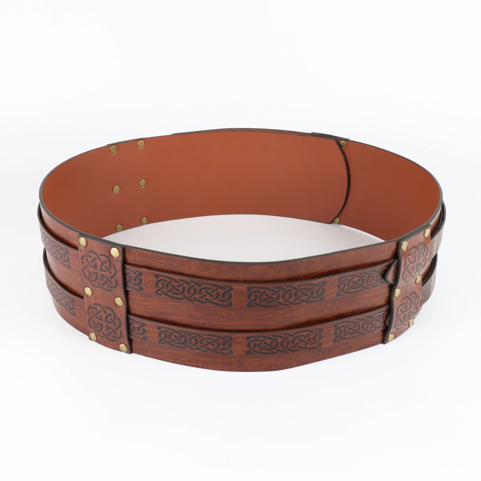 Viking Renaissance Belt Celtic Wide Men's Leather