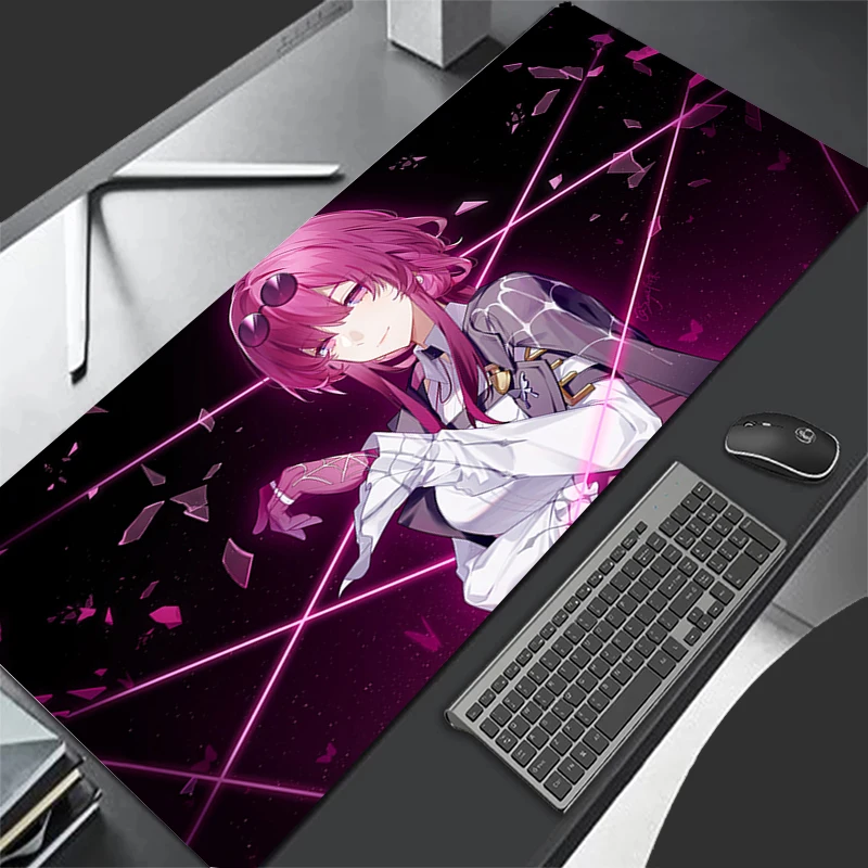

Honkai Star Rai Anime Large Gaming Mouse Pad XXL Laptop Rubbber Office Mousepad Computer Keyboard Game Soft Desk Mat for CS/LOL