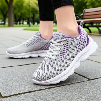 قادم جديد! أحذية رياضية نسائية شبكية عصرية خفيفة الوزن ماصة، تصميم رائع، أحذية تنس مريحة للتنفس 2