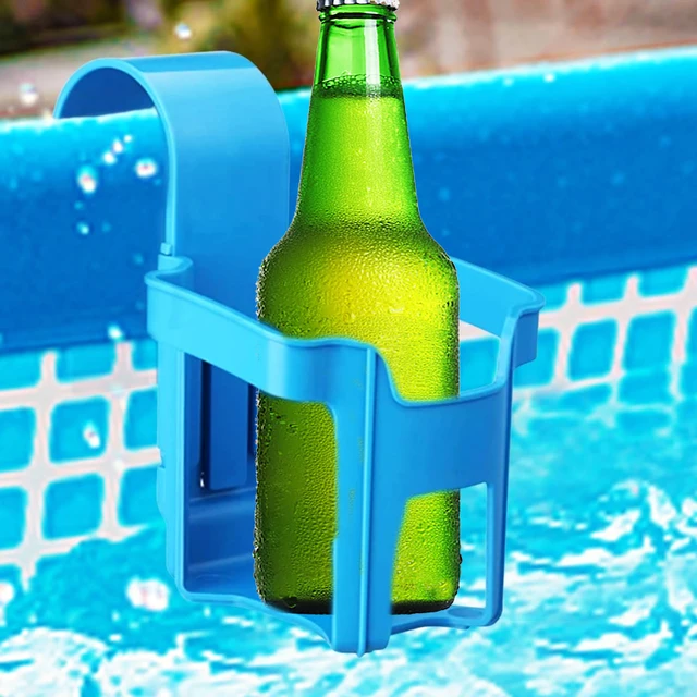 Hordozható Műanyag Vízcsésze Függő Tartó Tartályhorog Az Úszómedence Oldalsó Italok Sör Tároló Kosár Kiegészítők - Image 2