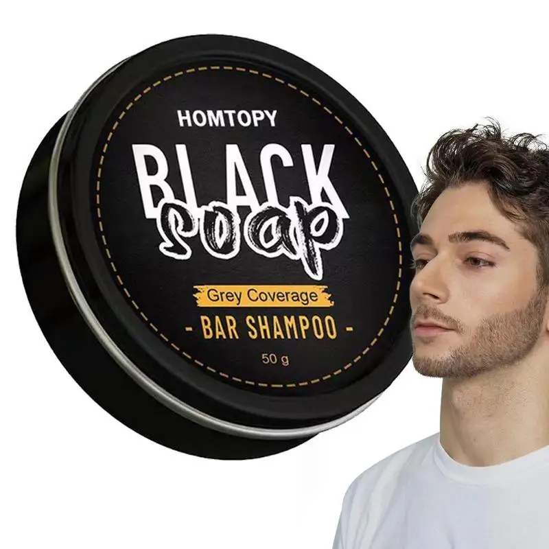 Hair Darkening Shampoo Bar Polygonum Gray Hair Coverage Soap Strengthen Growing Color Correcting Anti Fall Shampoo