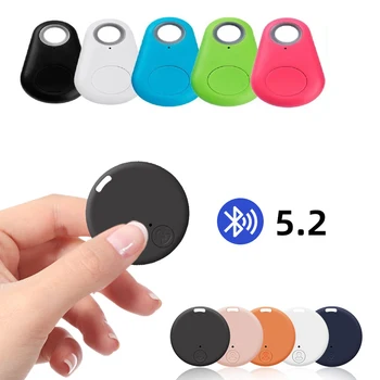 Mini Dog GPS Bluetooth 5.0 Tracker Anti-Lost Device Round Anti-Lost Device Pet Kids Bag Wallet Tracking Smart Finder Locator