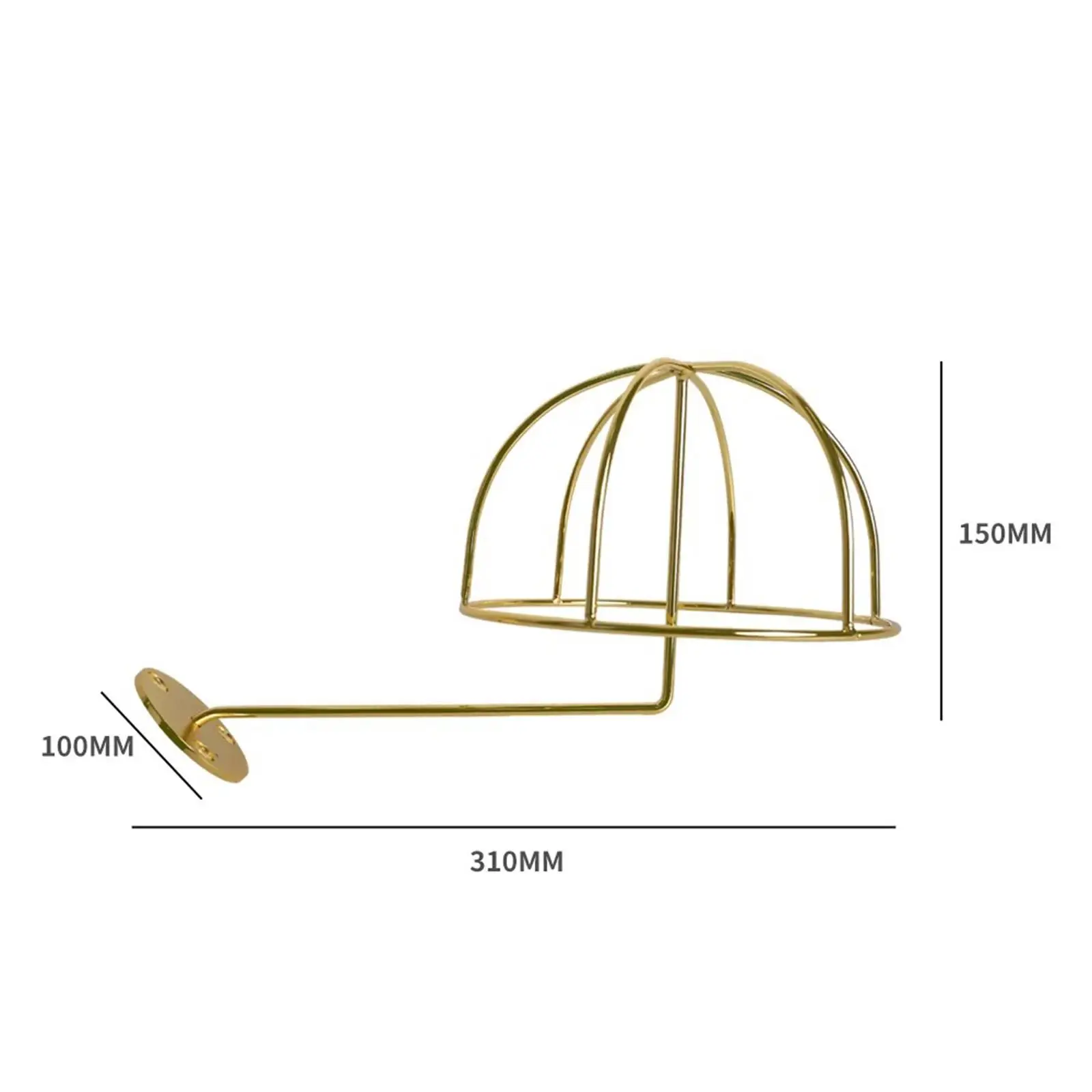 Metal Wire Hat Holder Entryway Hat Hanger Wall Mount for Cowboy Hat Multifunctional Rack, Durable Material