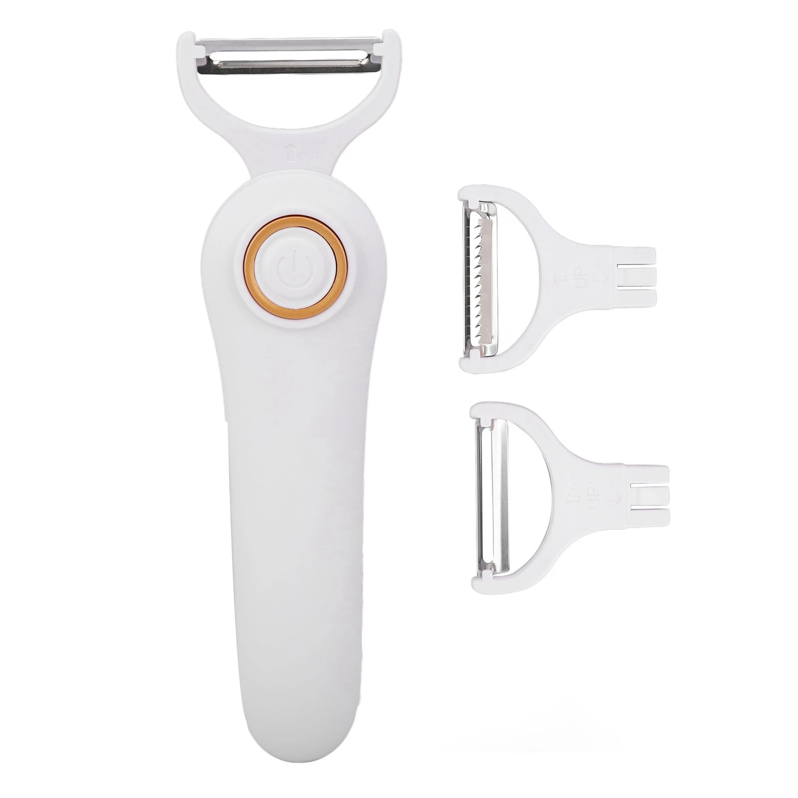 Rechargeable Peeler Wear Resistant Electric Peeler PTC Thermal Protector ABS Stainless Steel Good Tactility for Kitchen 4