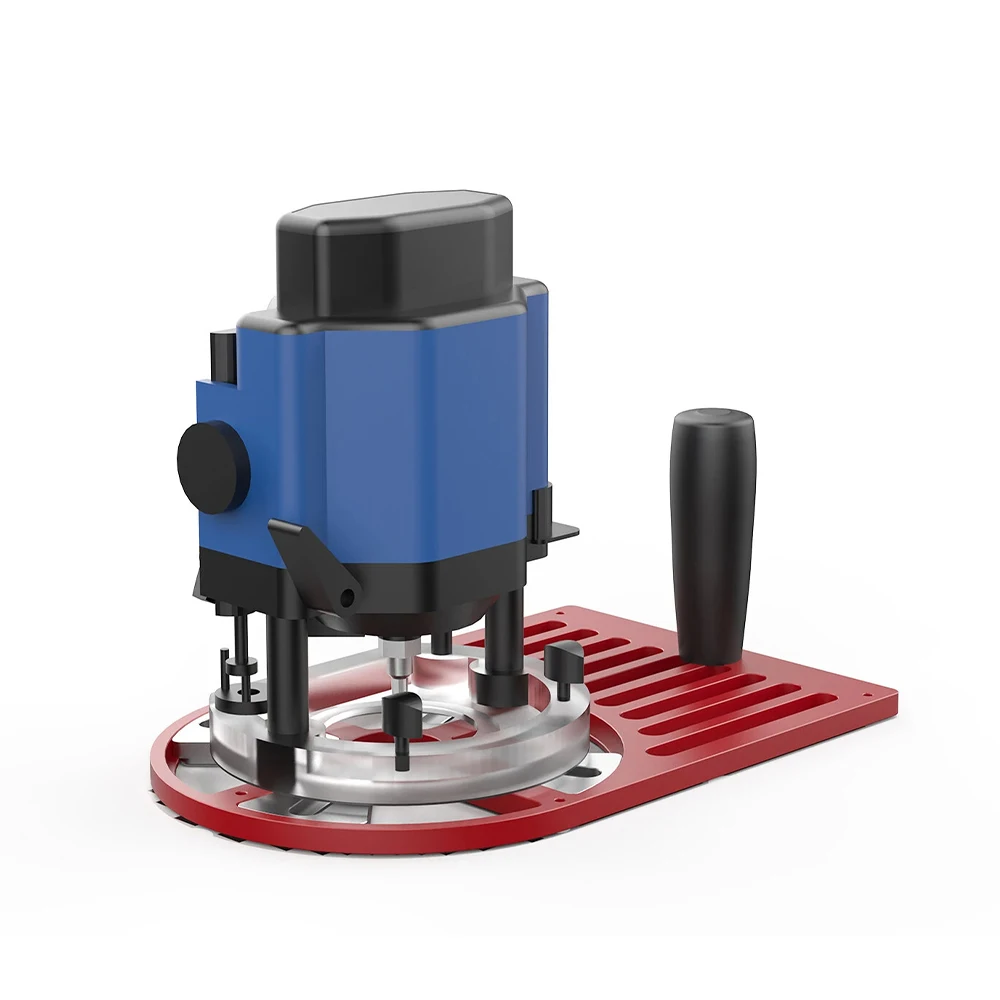 Allsome Trimming Router Base Plate 65 to 132mm Diameter Trimming Machine Workbench Base Adjustable Slider Aluminum Alloy — view 5