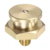 Uxcell Brass Push Button Grease Oil Cup M6x1 Male Thread Ball Oiler for Lubrication System 1