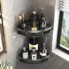 Bathroom Storage Rack No Drill Shelves Wall Mount Corner Shelf Shower Holder For WC Shampoo Organizer Bathroom Accessories 1