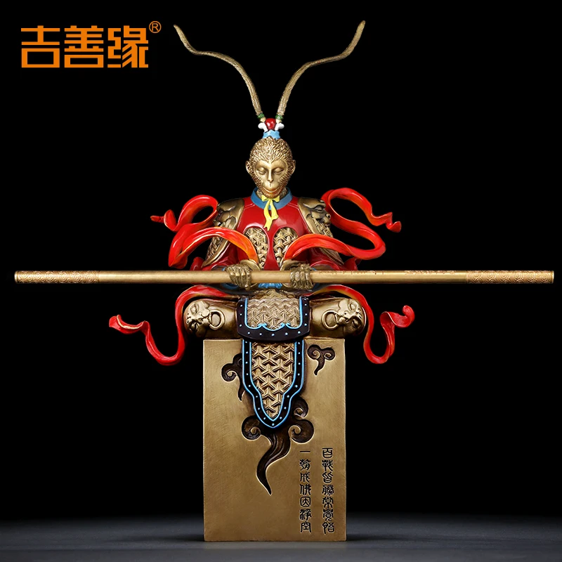 Collezione Edition-Top Business Office Home Efficace Talisman House Protection Gold God Of Mars Feng Shui Statua In Ottone