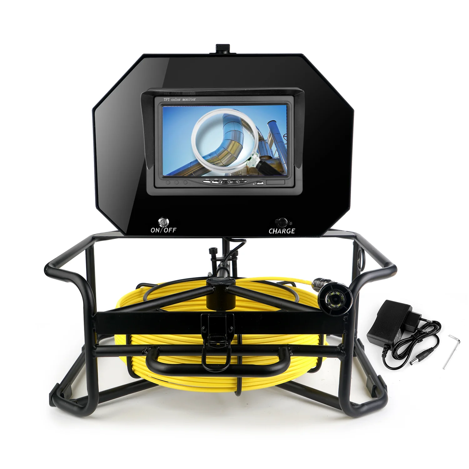 DVR 레코드 포함 파이프 라인 카메라, 검사 카메라 내시경, 카메라 검사, 1080P, 7 인치, 20m, 30m, 50m