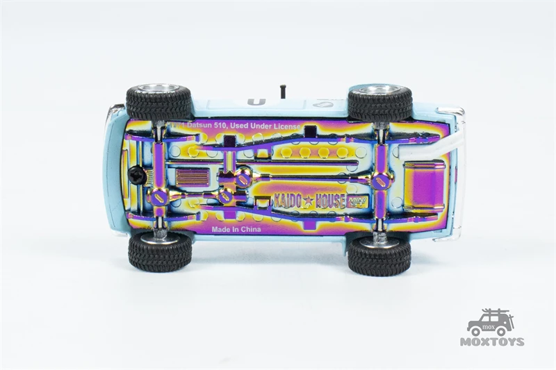 Kaido House x MINI GT 1:64 Datsun KAIDO 510 Wagon Kaido GT #0 Blue Diecast Model Car