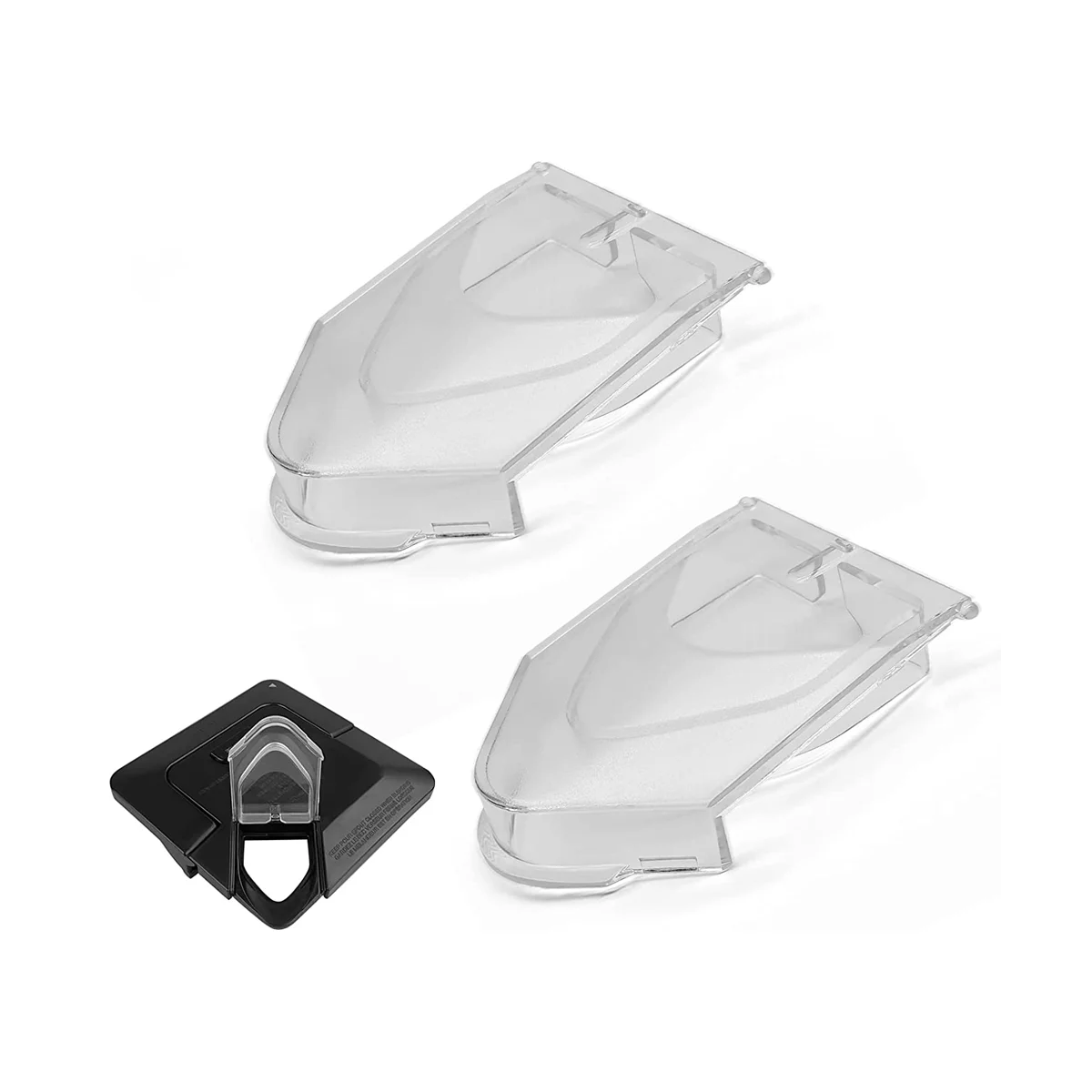 2Pcs Spout Cover for Ninja Blender Lid, Replacement Parts for Ninja Blender 72Oz Pitcher Lid Flap Spout Cover, Clear