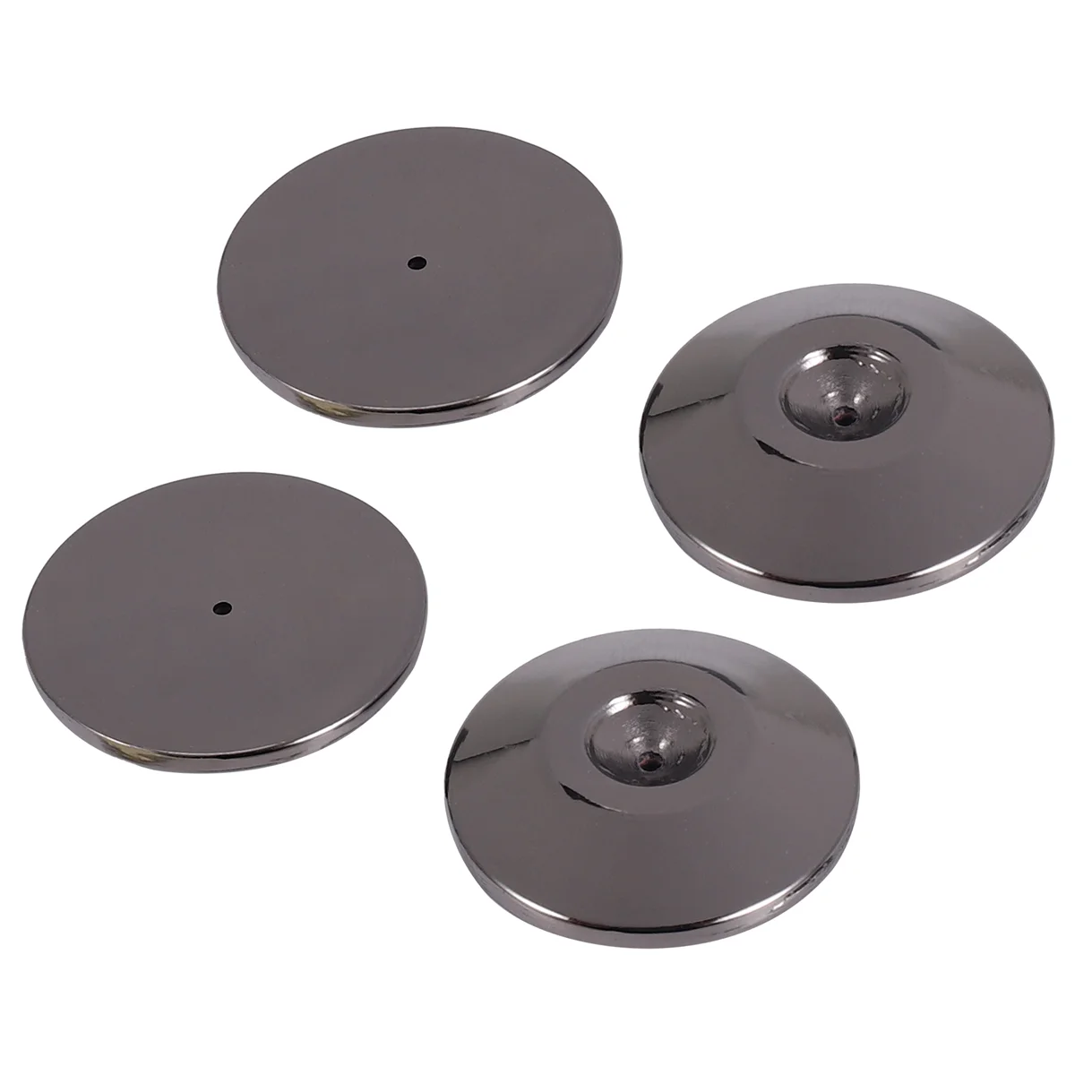 Newest 4 Pcs Speaker Pure Copper Spikes Pads HiFi Speaker Box Isolation Floor Stand Feet Cone Base Shoes Pad (Black)
