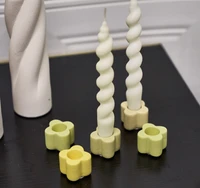 Ceramic Handhold Candlestick Ornaments Photography Home Decoration Jewelry Stand Candle Holder 1PC 5
