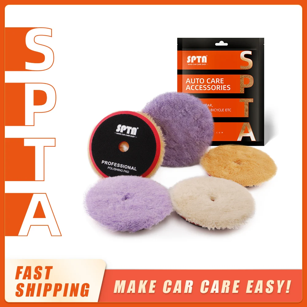 (Single Sales) SPTA 3"/5"/6" Wool Polishing Pad High Density Lambs