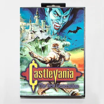 Castlevania La cartuccia di gioco MD a 16 bit di nuova generazione con scatola RU per sistemi Sega Megadrive Genesis