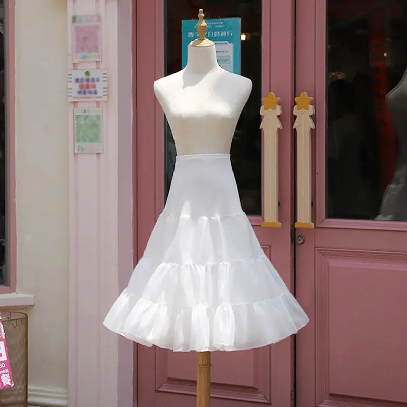 Petticoat Skirt Petticoat Underskirt Wedding Underskirt Flower Girl Underskirt Wedding Petticoat Vintage Underskirt Short Organza for Women Dresses