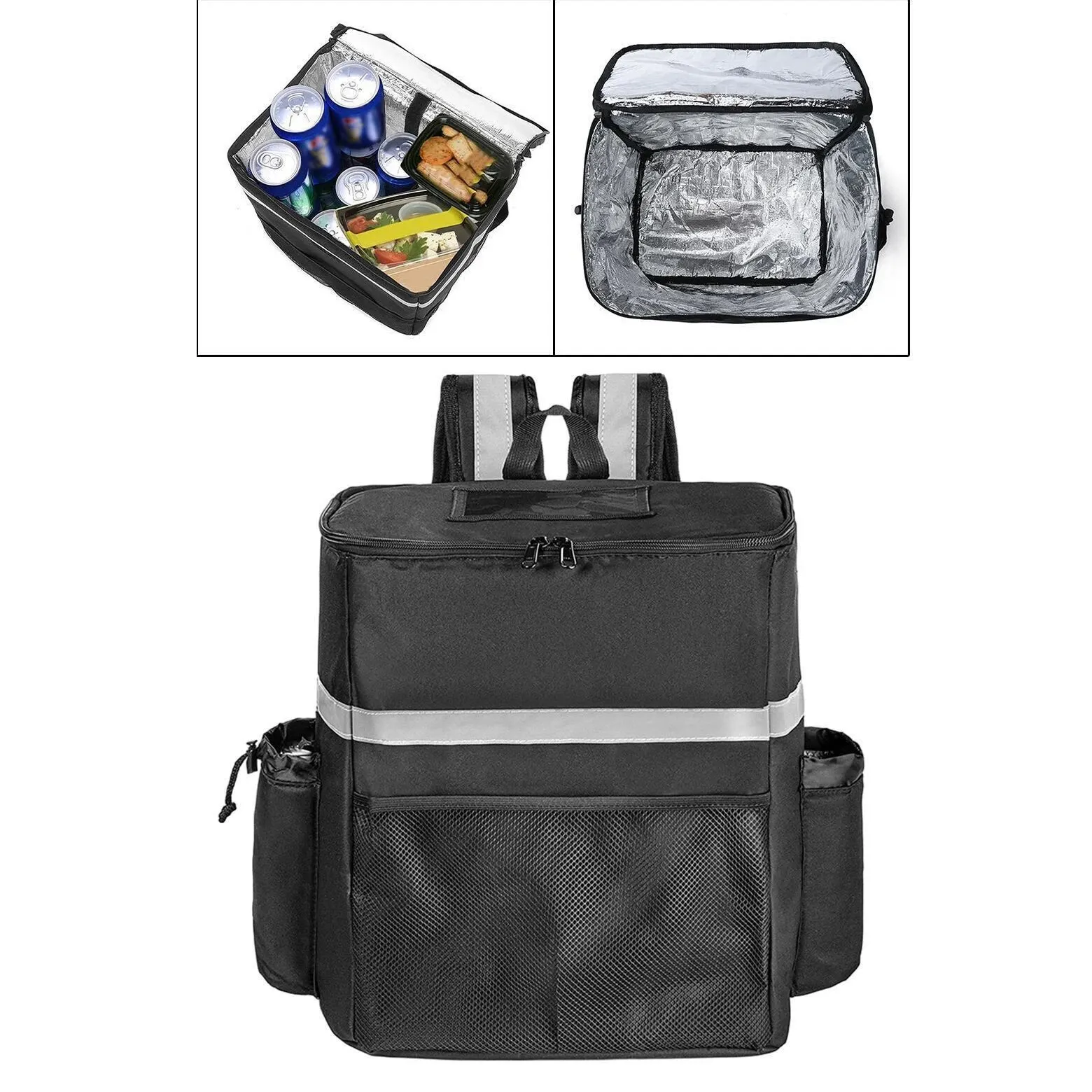 Thermal Food Bag Reflective Insulated Backpack for Insulated Bag Thermal Food Bag