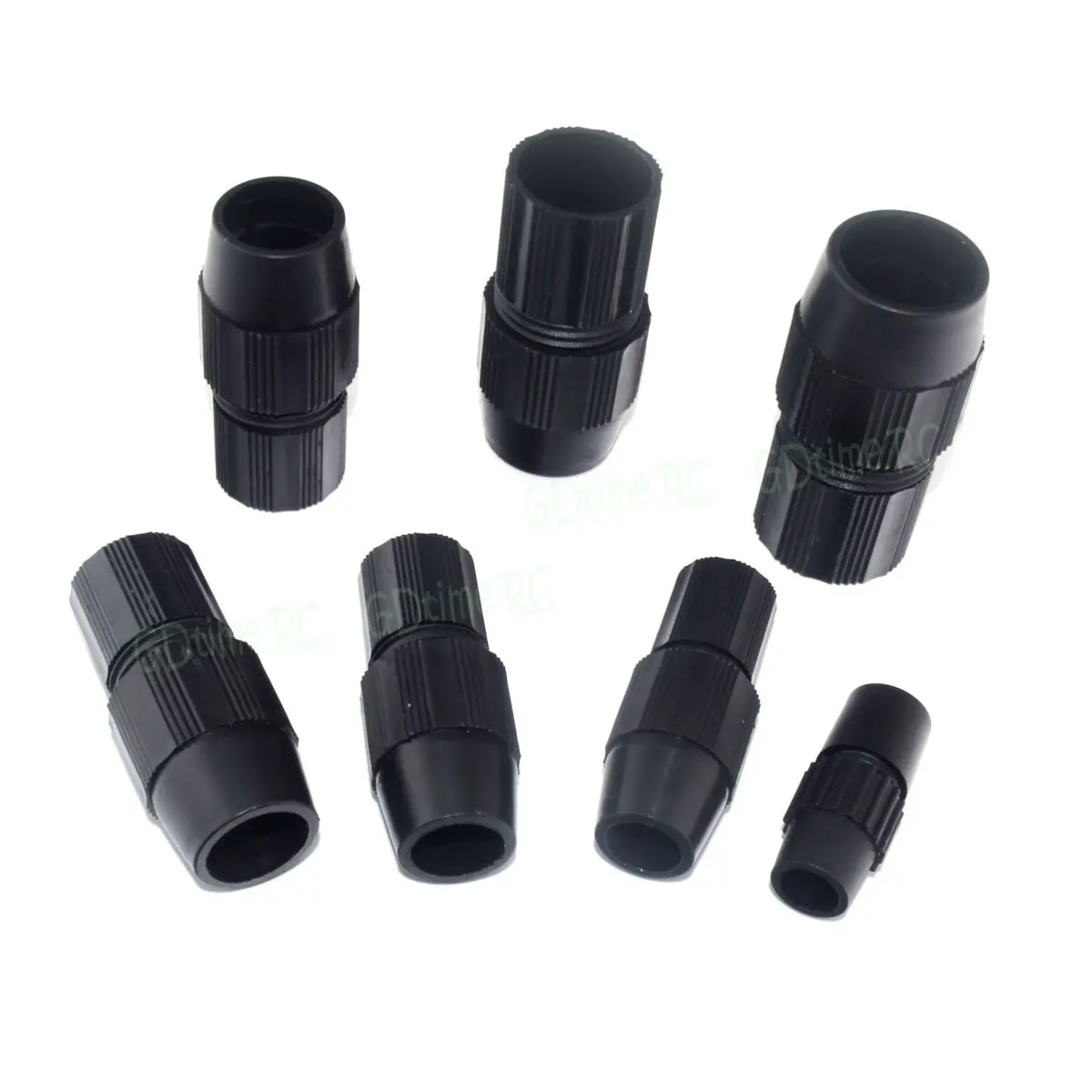 2pcs 1216/2528mm Plastic Telescopic Tube Connector Locator Pipe Twist Lock Buckle Clamp Joint