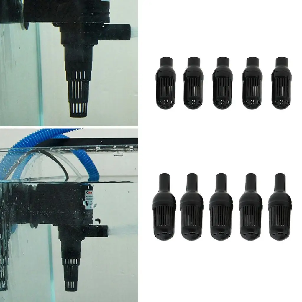5pcs Plastic Aquarium Submersible Pump Accessories Dia.1.6cm/Dia.2.0cm 5