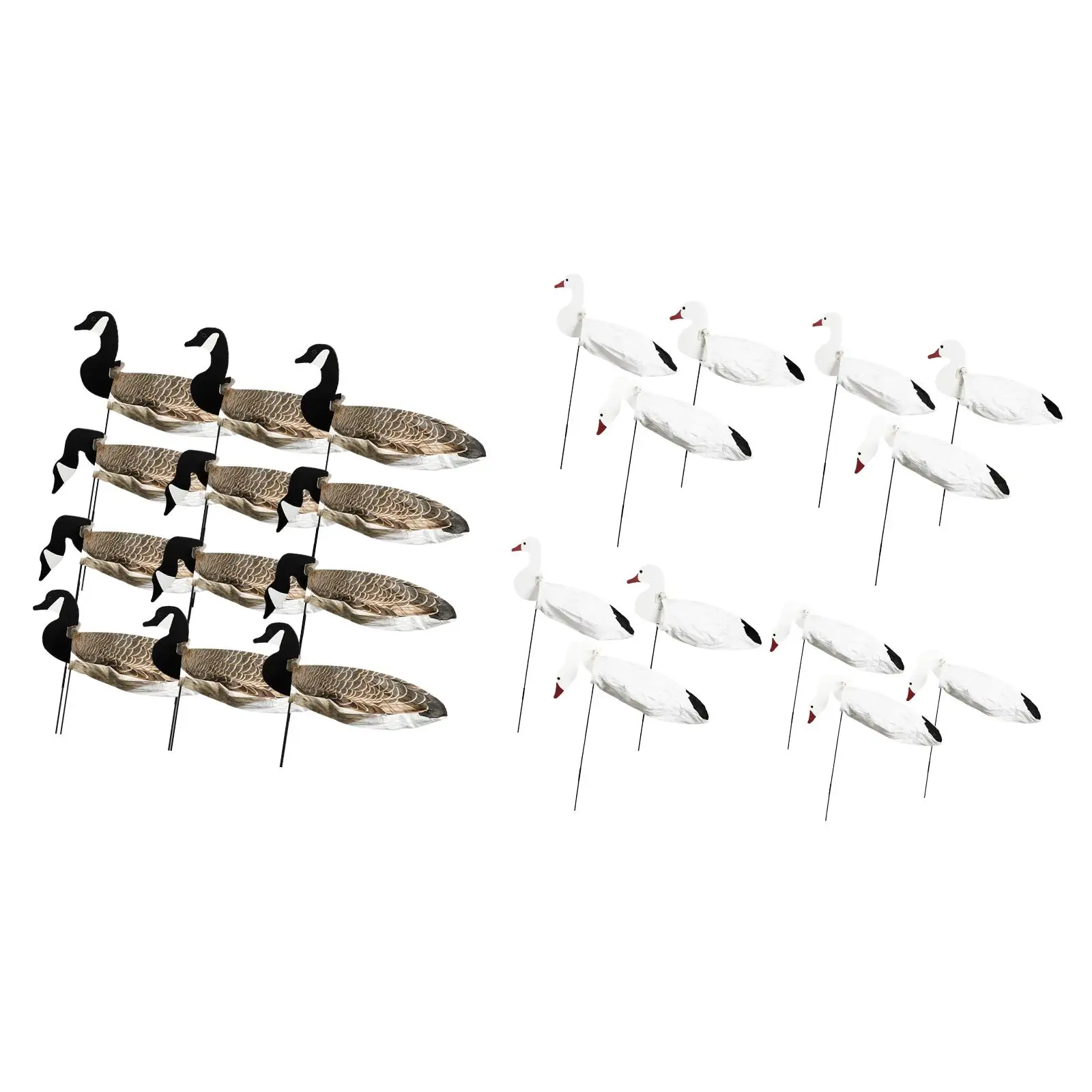 Ensemble leurres silhouette oie légers résistants aux intempéries avec mouvement - Chasse gibier d'eau