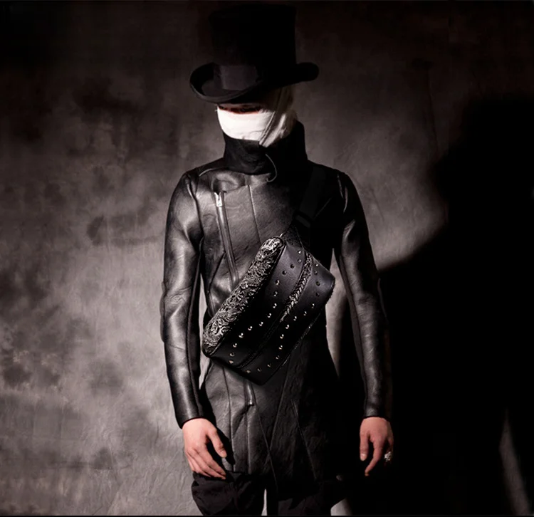 Nuovo stile monospalla diagonale incrociato con grande capacità per borsa da petto casual in PU da uomo_voghion.com