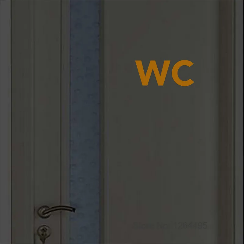 Wall Stickers WC Door Sign Sticker Glow in the Dark Toilet Label Sticker Coffee Shop Hotel Restaurant Bar Washroom Indication Decal