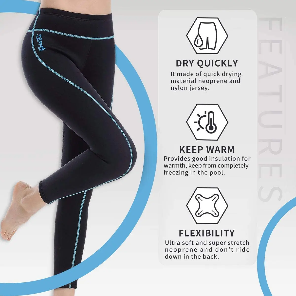 Pantalon En Néoprène 2mm Unisexe - Pour Plongée, Surf, Natation - Neuf Sous Emballage