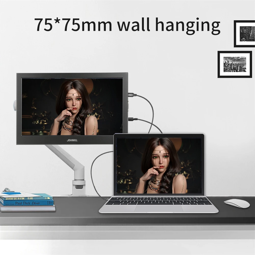 PC ӿ ޴  HD 1920x1200 IPS г ÷, VGA HDMI ȣȯ, ǻ Ʈ PS5  LCD ũ, 10.1 ġ