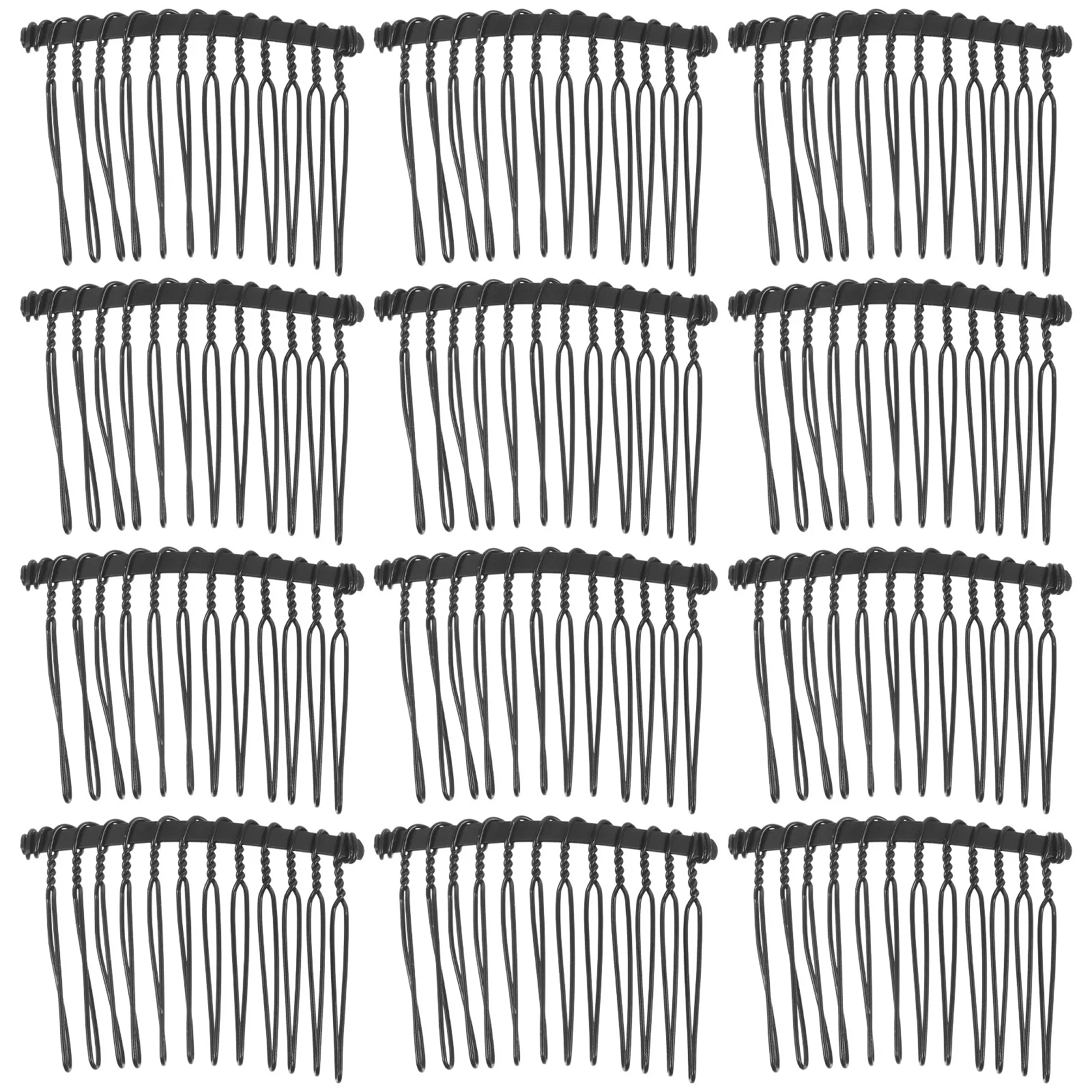 25Pcs 금속 와이어 헤어 빗 클립 멀티 톱 디자인 헤어 액세서리 신부 결혼식을위한 매일 사용 장식 사이드 빗