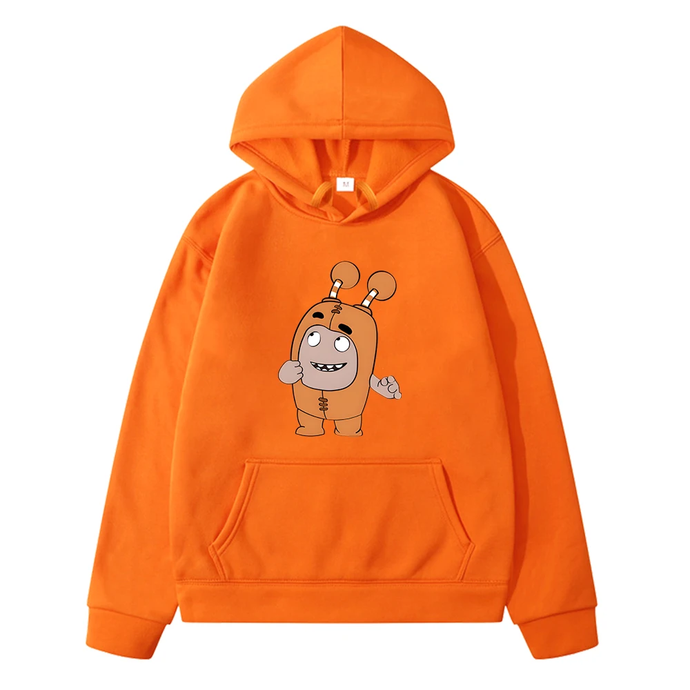 

Oddbods Orange SLICK Cartoon Hoodies Long Sleeve Boys and Girls Sweatshirt Comfortable Soft Casual Cute Pullovers Hooded Kawaii