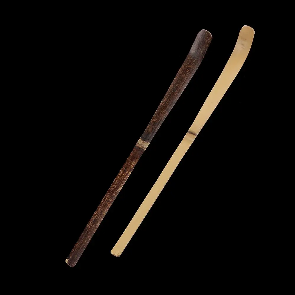 Tea Spoons Wood Tea Leaf Matcha Sticks Spoon Teaware Black Bamboo Kitchen Tool Spice Gadget Cooking Utensil
