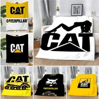 C-Caterpillar CAT excavator logo Printed Blanket Picnic Blankets Warm Blanket Soft and Comfortable Home Travel Birthday Gift 1