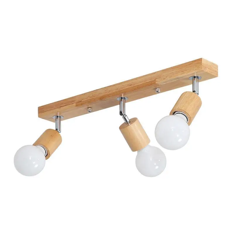 Elegant Wooden Rotating LED Ceiling Spotlight