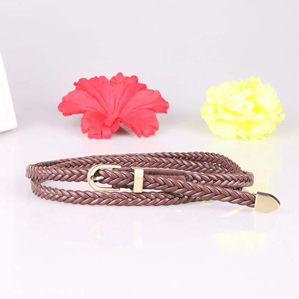 

Wild Hand-woven Female Casual Girls Waist Belt Waistband Braided Belts Pin Buckle