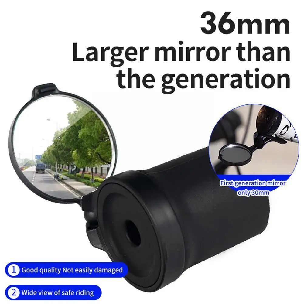 

1pc Universal Bicycle Rearview Mirror Adjustable Rotate Cycling Handlebar Convex View Mirrors For MTB Road Bike Accessories M3A0