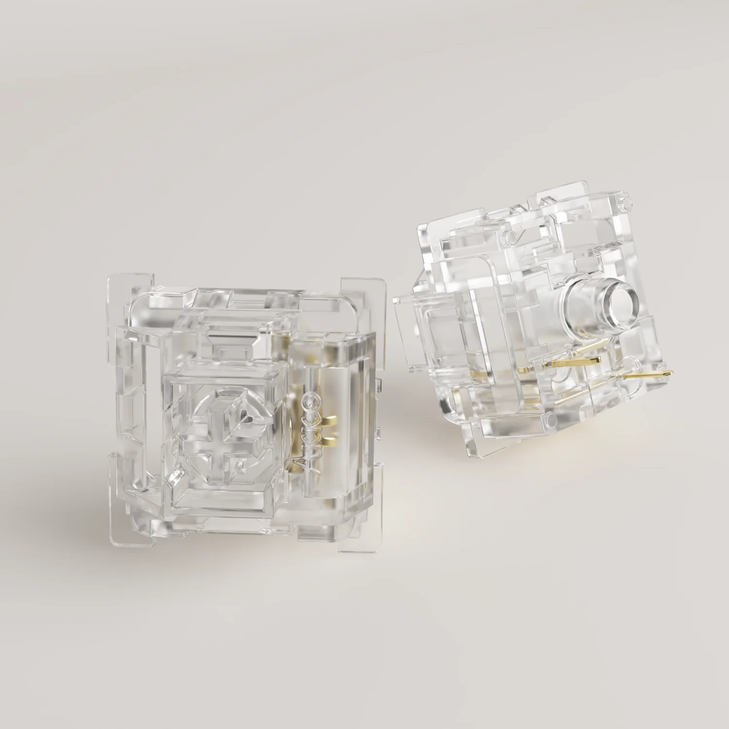 Akko Crystal Full Full Policarbonato Switches Pin Interruptor Linear 45gf Dustproof Compatível para Teclado Mecânico mx 45 Pcs - Imagem 3