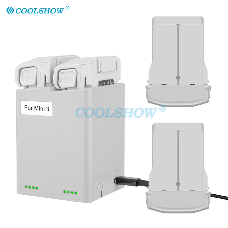 

CoolShow For DJI Mini 4 Pro Drone Battery Plus & Two-Way Charging Hub Charger 3850mAh For DJI Mini 3 3 Pro Batteries Accessories