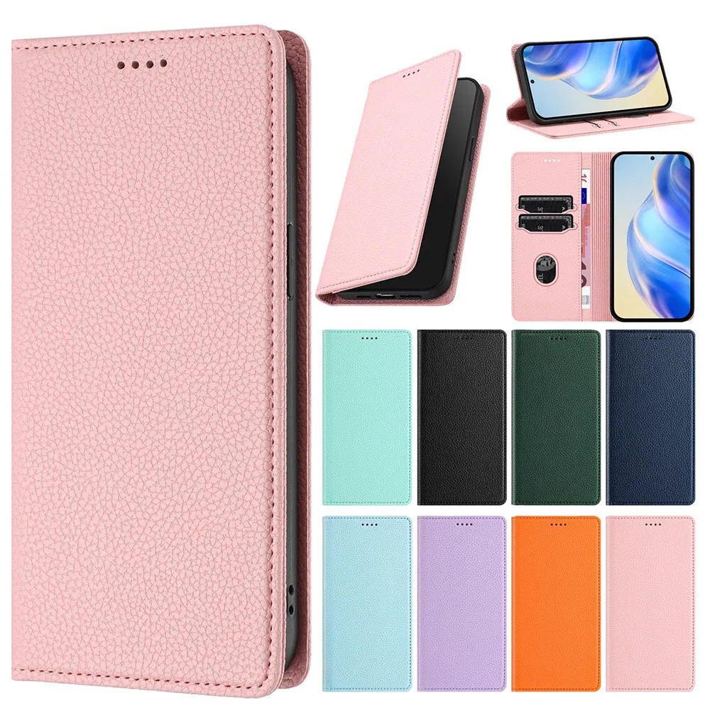 Magnetic Flip Wallet Phone Case with Card Slots