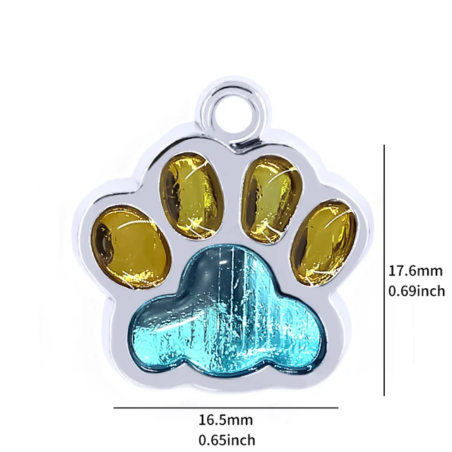 Personalized Engraving Pet Cat Name Tags Customized Dog ID Tag Collar Accessories Nameplate Anti-lost Pendant Metal Keyring New M Size 05