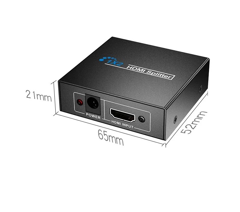 HDMI Splitter 1x2 Video Distributor 1 in 2 out Display Duplicate Amplifier for PC Laptop to Projector Monitor hdmi splitter converter hdmi switch