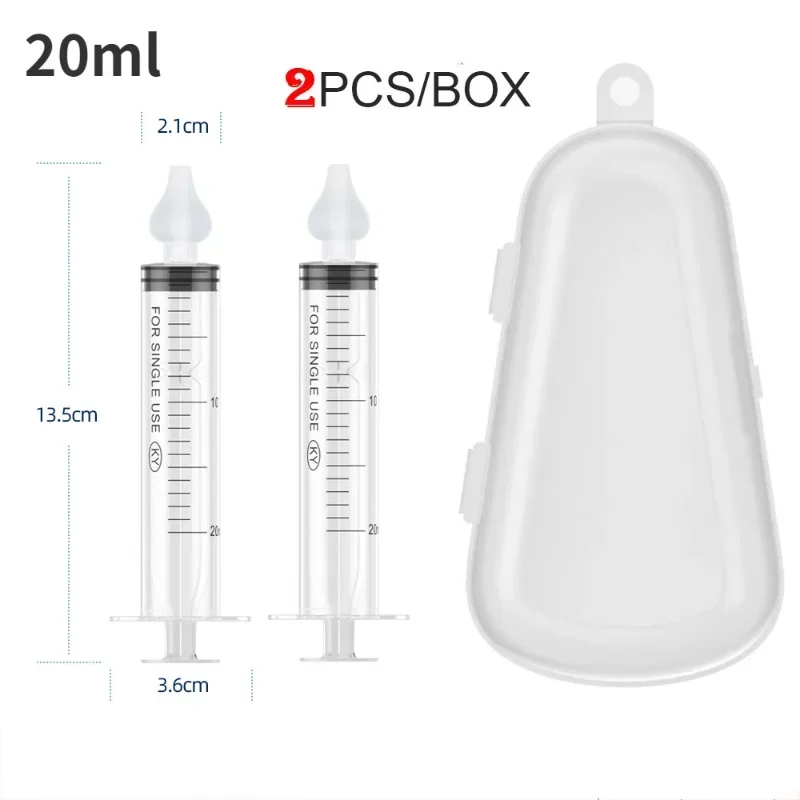 Babi Nose Cleaner Rhinitis Nasal Washer Needle Tube Baby Nasal Aspirator Cleaner Syringe For Children 2Pcs/box nasal aspirator nasal irrigator