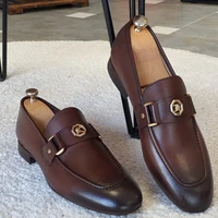 New Black Loafers Men Slip-On Round Toe Fashion Mens Dress Shoes Free Shipping Wedding Shoes for Men Size 38-47 5