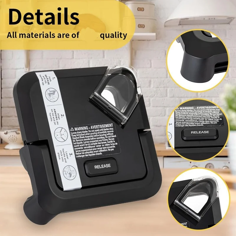 Y21A Blender Lid Replacement for Ninja 72 OZ Pitcher Locking Lid, Top Lid Cover Parts for Ninja 72oz Pitcher BL610 BN800
