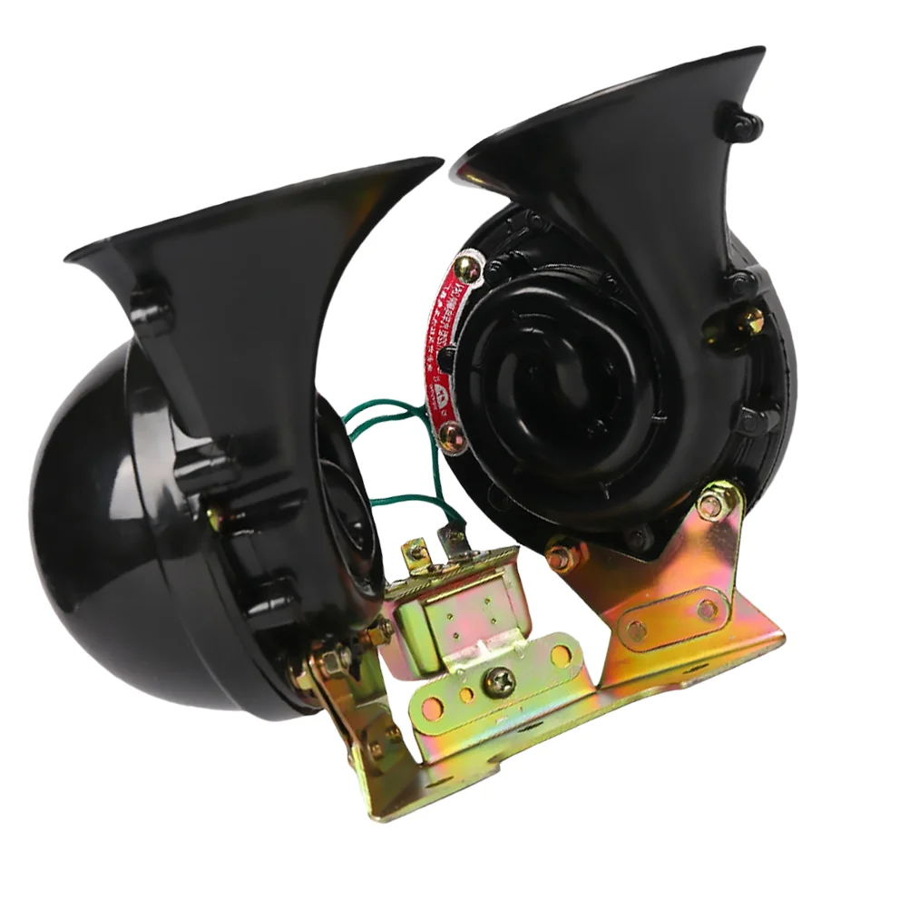 

Airhorn Loudspeaker Electronic Snail 12V Truck High Tone Low Dual Car Kit Replacement